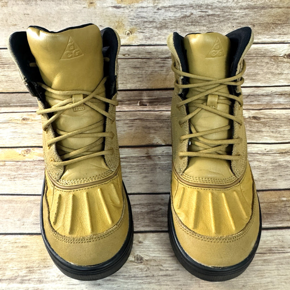 Nike Boys Tan Brown ACG Lace Up Fall Winter Boots 5.5Y - Picture 3 of 8
